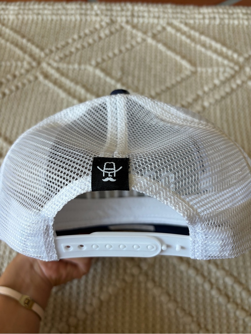 Cowboy cool Rodeo Hat-Navy/White - Picture 3 of 4
